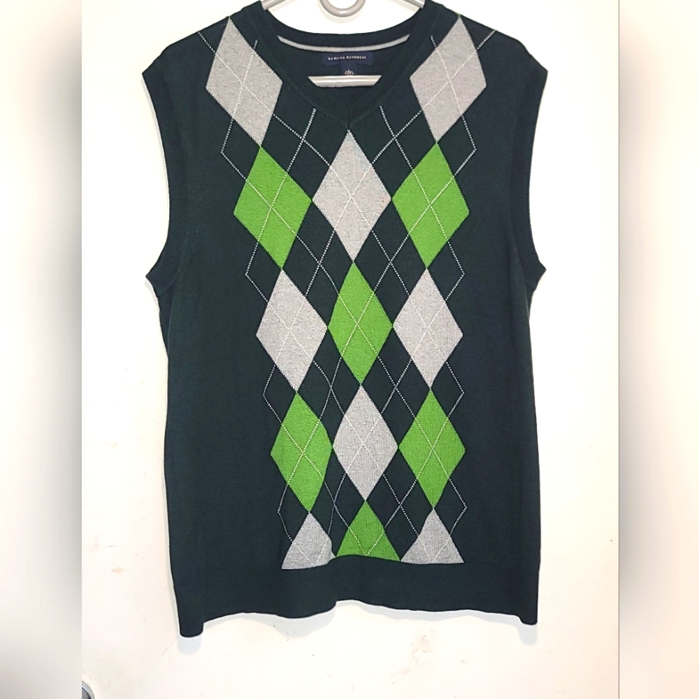 Banana Republic Argyle Vest